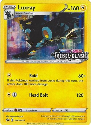 Luxray (Prerelease) SWSH023/307 - SWSH Sword & Shield Promo Cards Holofoil - for just $7.02! 