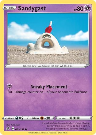 Sandygast 081/192 - SWSH02 Rebel Clash - for just $0.11! 