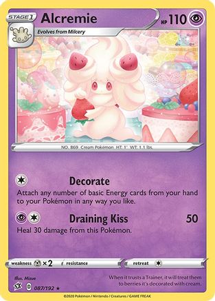 Alcremie 087/192 - SWSH02 Rebel Clash Reverse Holofoil - for just $0.40! 