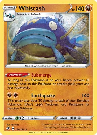 Whiscash 100/192 - SWSH02 Rebel Clash - for just $0.13! 