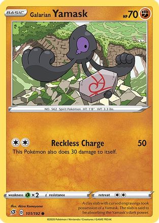 Galarian Yamask 101/192 - SWSH02 Rebel Clash Reverse Holofoil - for just $0.11! 