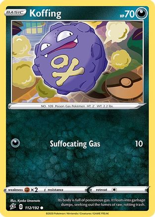 Koffing 112/192 - SWSH02 Rebel Clash - for just $0.06! 