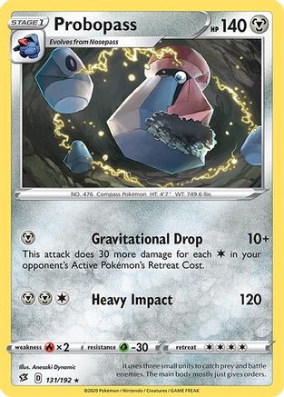 Probopass 131/192 - SWSH02 Rebel Clash Reverse Holofoil - for just $0.20! 