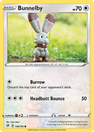 Bunnelby 146/192 - SWSH02 Rebel Clash - for just $0.08! 