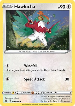 Hawlucha 148/192 - SWSH02 Rebel Clash - for just $0.08! 