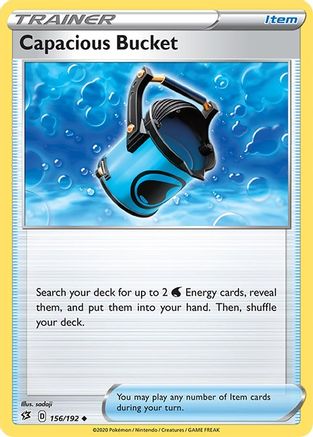 Capacious Bucket 156/192 - SWSH02 Rebel Clash Reverse Holofoil - for just $0.28! 