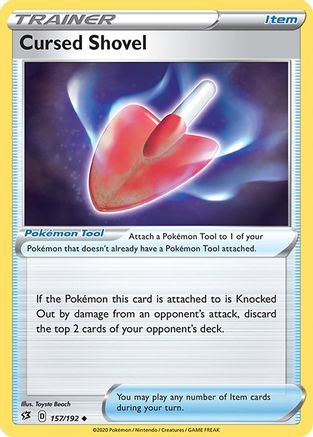 Cursed Shovel 157/192 - SWSH02 Rebel Clash Reverse Holofoil - for just $0.08! 
