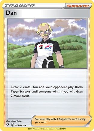 Dan 158/192 - SWSH02 Rebel Clash Reverse Holofoil - for just $0.10! 
