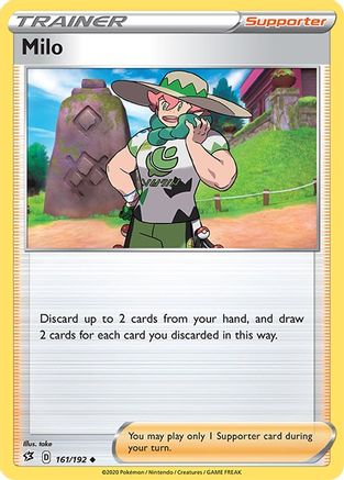 Milo 161/192 - SWSH02 Rebel Clash - for just $0.05! 