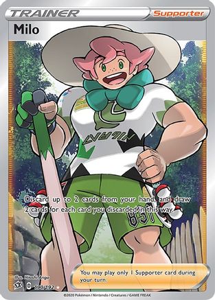 Milo (Full Art) 190/192 - SWSH02 Rebel Clash Holofoil - for just $0.75! 