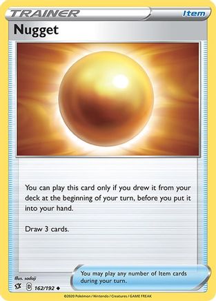 Nugget 162/192 - SWSH02 Rebel Clash Reverse Holofoil - for just $0.13! 