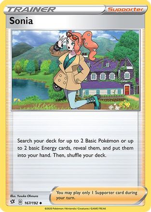 Sonia 167/192 - SWSH02 Rebel Clash Reverse Holofoil - for just $0.35! 