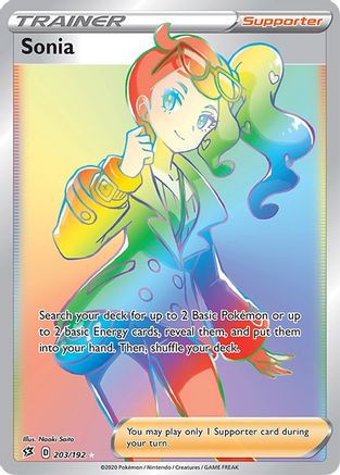 Sonia (Secret) 203/192 - SWSH02 Rebel Clash Holofoil - for just $5.74! 