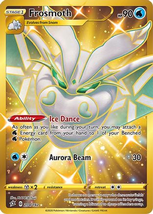 Frosmoth (Secret) 204/192 - SWSH02 Rebel Clash Holofoil - for just $5.67! 