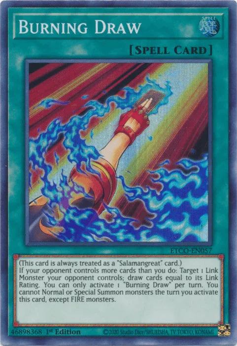 Burning Draw [ETCO-EN057] Super Rare - for just $0.15! 
