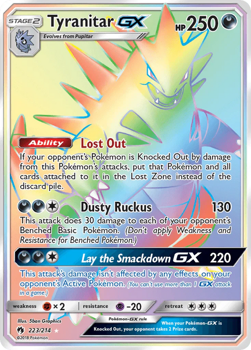 Tyranitar GX (223/214) [Sun & Moon: Lost Thunder] - for just $41.75! 