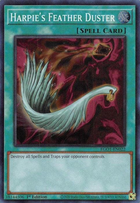 Harpie's Feather Duster [EGO1-EN022] Super Rare - for just $0.90! 