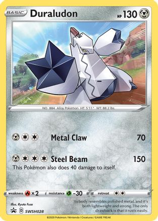 Duraludon SWSH028/307 - SWSH Sword & Shield Promo Cards Holofoil - for just $0.23! 