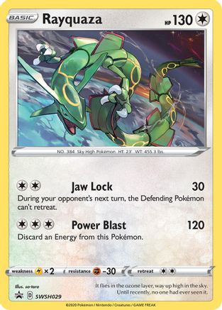 Rayquaza SWSH029/307 - SWSH Sword & Shield Promo Cards Holofoil - for just $1.83! 