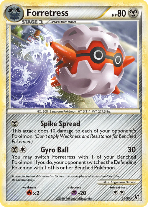 Forretress (13/90) [HeartGold & SoulSilver: Undaunted] - for just $0.30! 