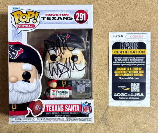 Rapper Paul Wall Signed NFL Houston Texans Santa Funko Pop! #291 With JSA COA - for just $135! 