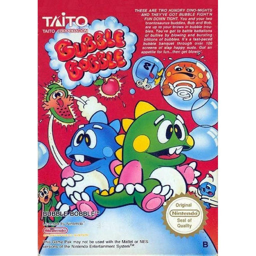 Bubble Bobble (Nintendo NES) - Premium Video Games - Just $0! Shop now at Retro Gaming of Denver