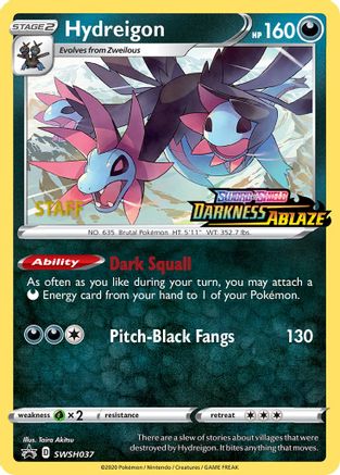 Hydreigon SWSH037 - SWSH Sword & Shield Promo Cards - Holofoil - for just $46.55! 