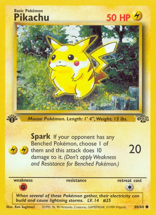 Pikachu (60/64) [Jungle 1st Edition] - for just $3.40! 