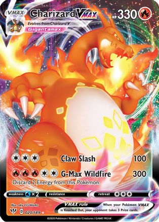 Charizard VMAX 020/189 - SWSH03 Darkness Ablaze Holofoil - for just $21.90! 