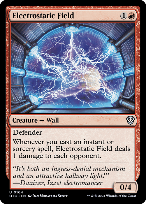 Electrostatic Field (OTC-164) - Outlaws of Thunder Junction Commander - for just $0.70! 