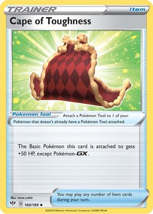 Cape of Toughness 160/189 - SWSH03 Darkness Ablaze Reverse Holofoil - for just $0.23! 