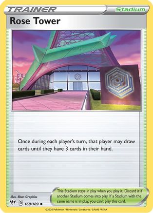 Rose Tower 169/189 - SWSH03 Darkness Ablaze - for just $0.03! 