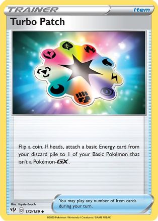 Turbo Patch 172/189 - SWSH03 Darkness Ablaze - for just $0.05! 