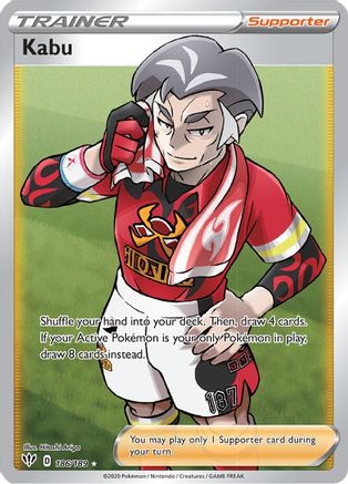 Kabu (Full Art) 186/189 - SWSH03 Darkness Ablaze Holofoil - for just $0.77! 