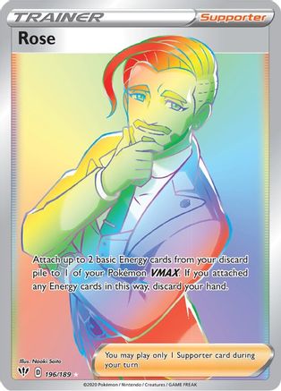 Rose (Secret) 196/189 - SWSH03 Darkness Ablaze Holofoil - for just $1! 
