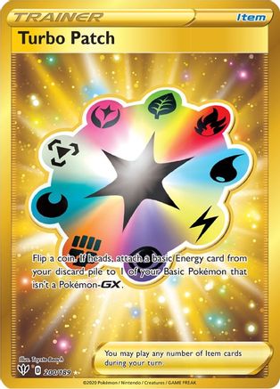 Turbo Patch (Secret) 200/189 - SWSH03 Darkness Ablaze Holofoil - for just $1.10! 