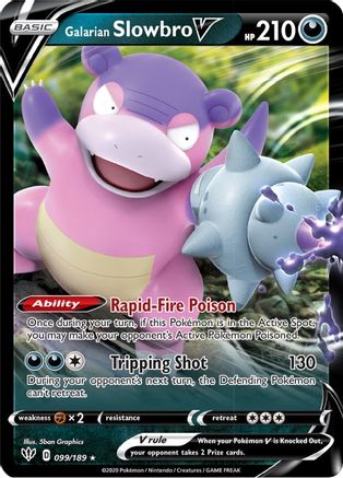 Galarian Slowbro V 099/189 - SWSH03 Darkness Ablaze Holofoil - for just $0.52! 