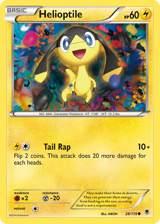 Helioptile (28/119) [XY: Phantom Forces] - for just $0.10! 