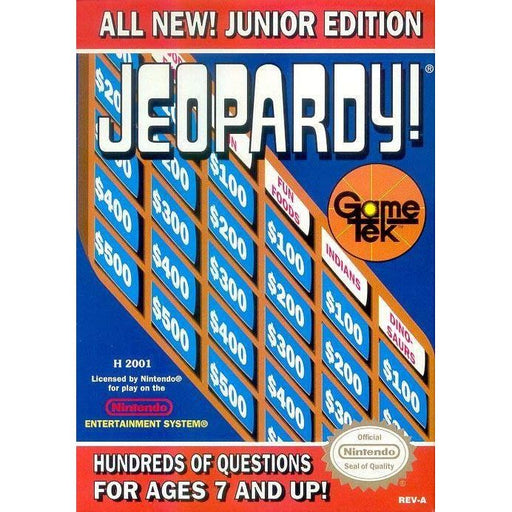 Jeopardy! Junior Edition (Nintendo NES) - Just $0! Shop now at Retro Gaming of Denver