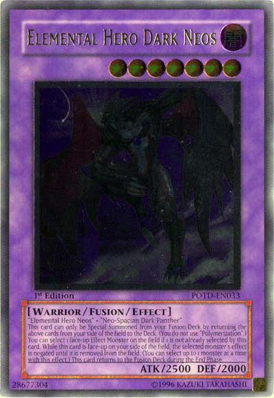 Elemental Hero Dark Neos [POTD-EN033] Ultimate Rare - for just $80! 