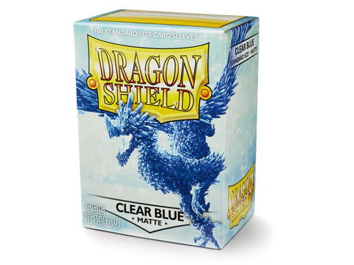 Dragon Shield: Standard 100ct Sleeves - Clear Blue (Matte) - for just $0! 