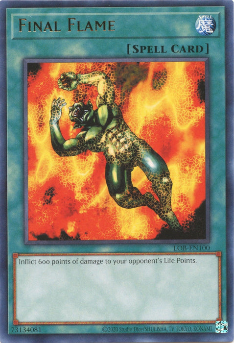 Final Flame (25th Anniversary) [LOB-EN100] Rare - for just $0.10! 