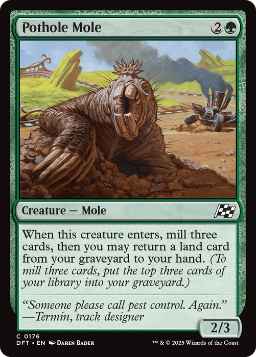 Pothole Mole (DFT-176) - Aetherdrift - for just $0.01! 