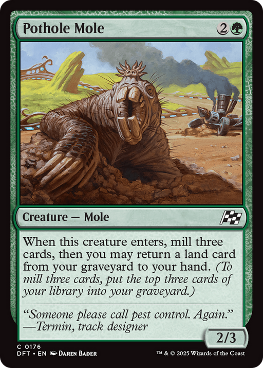 Pothole Mole (DFT-176) - Aetherdrift - for just $0.01! 