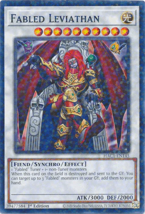 Fabled Leviathan (Duel Terminal) [HAC1-EN145] Common - for just $0.10! 