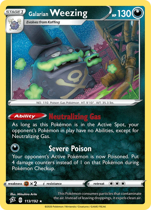 Galarian Weezing (113/192) [Sword & Shield: Rebel Clash] - for just $0.20! 