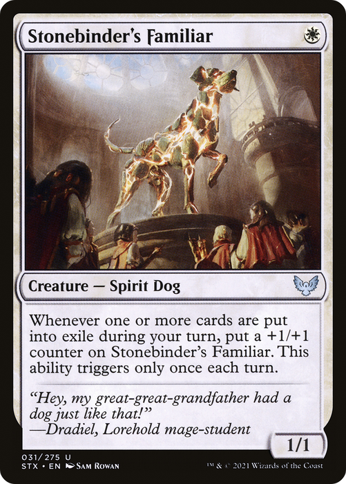 Stonebinder's Familiar (STX-031) - Strixhaven: School of Mages - for just $0.03! 