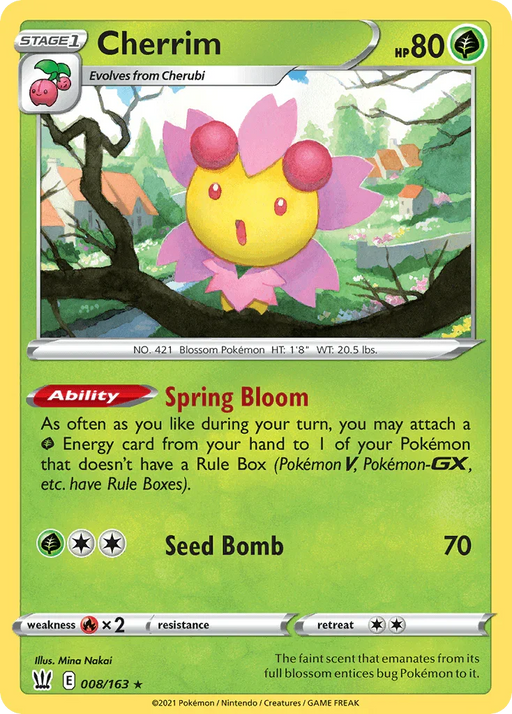 Cherrim (008/163) (Theme Deck Exclusive) [Sword & Shield: Battle Styles] - for just $0.35! 