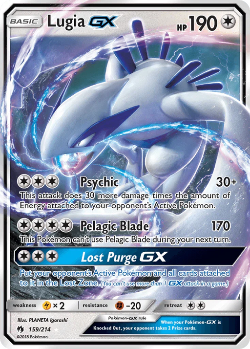 Lugia GX (159/214) [Sun & Moon: Lost Thunder] - for just $13.25! 