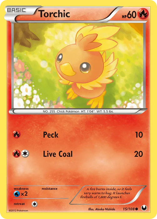 Torchic (15/108) [Black & White: Dark Explorers] - for just $0.20! 